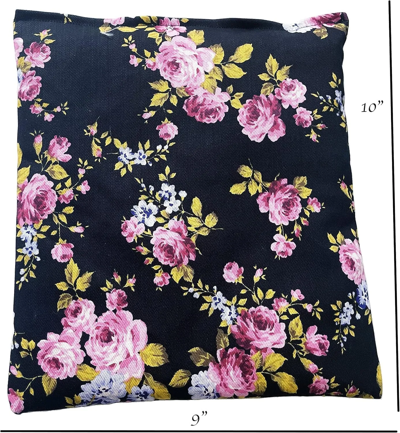 Liberty21 Corn Filled Heating Pad with Removable Washable Cover. Natural Heat Therapy for Lower Back, Neck, Shoulders, Cramps. (Bloom)