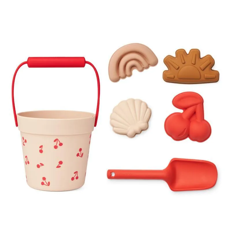 Liewood Dante Cherries / Apple Blossom Beach Set with Accessories