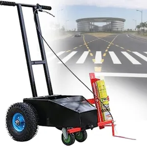 Line Marking Machine, Wheel Type Rotary line Marking Machine, School, Sports Field, Factory Road or Lawn line Marking Spray Painting line