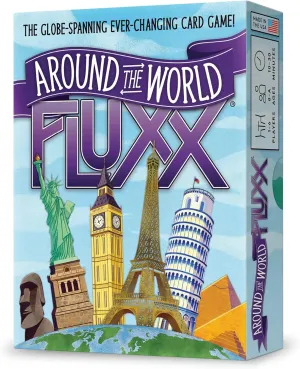 Looney Labs Around The World Fluxx Card Game - Worldwide Adventure with Dynamic Gameplay