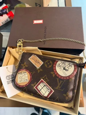 Louis Vuitton Mini Boho Monogram Brown Hobo Bag