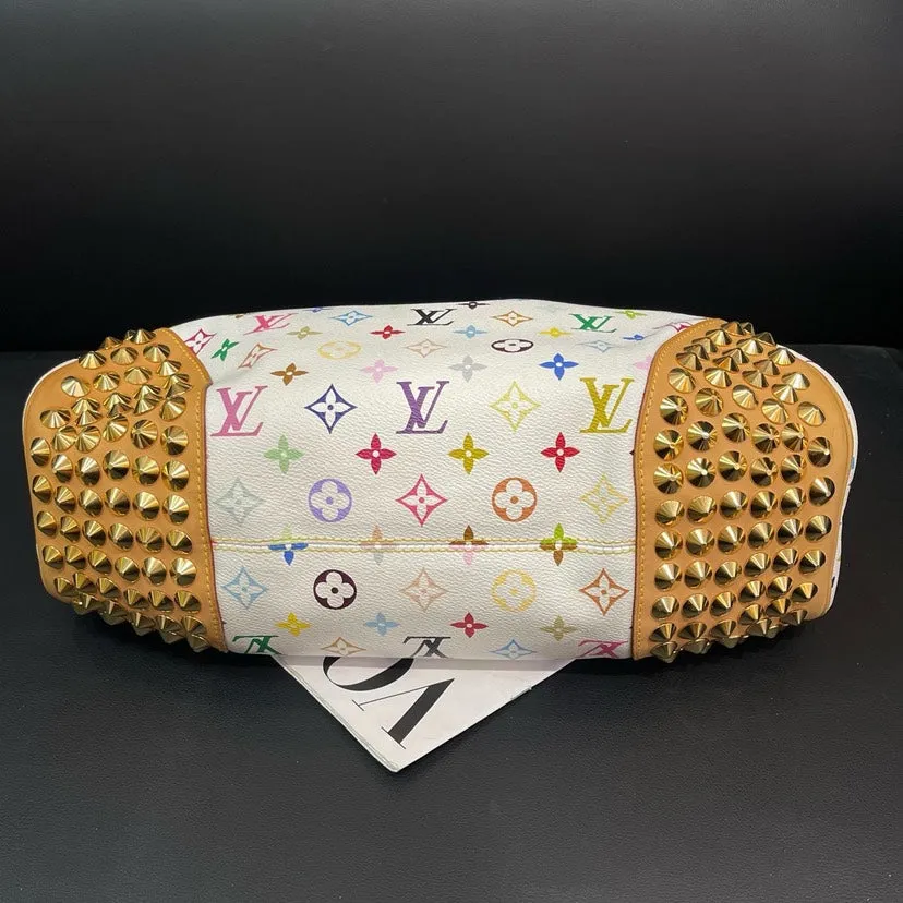 Louis Vuitton Multicolor White Hobo Bag