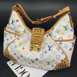 Louis Vuitton Multicolor White Hobo Bag