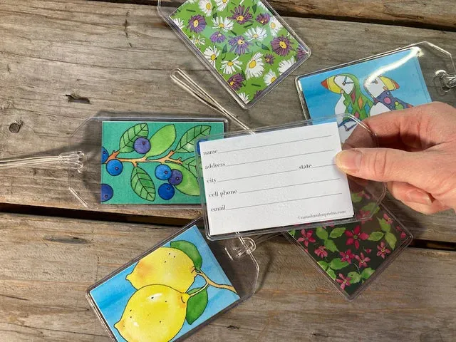 Luggage Tags, Blueberry Fields