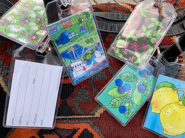 Luggage Tags, Blueberry Fields