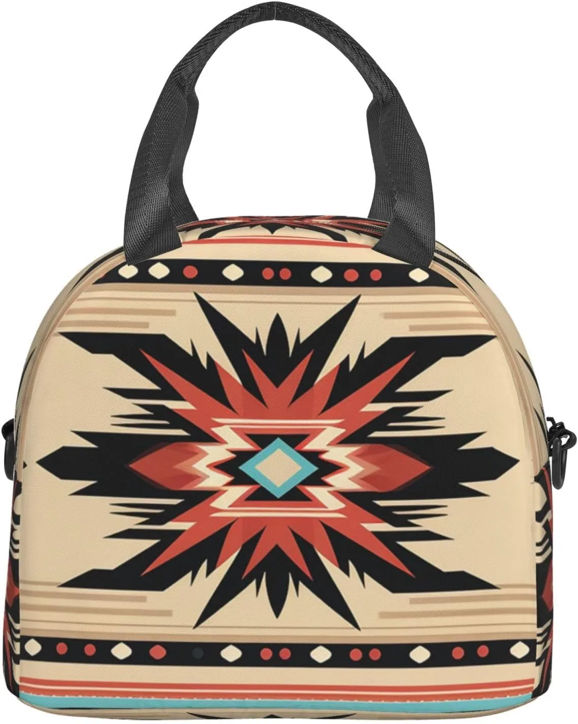 Lunch Bag Insulated Lunch Box for Women Men Native American Patterns Lunch Tote Bags Lunch Boxes for Work Office