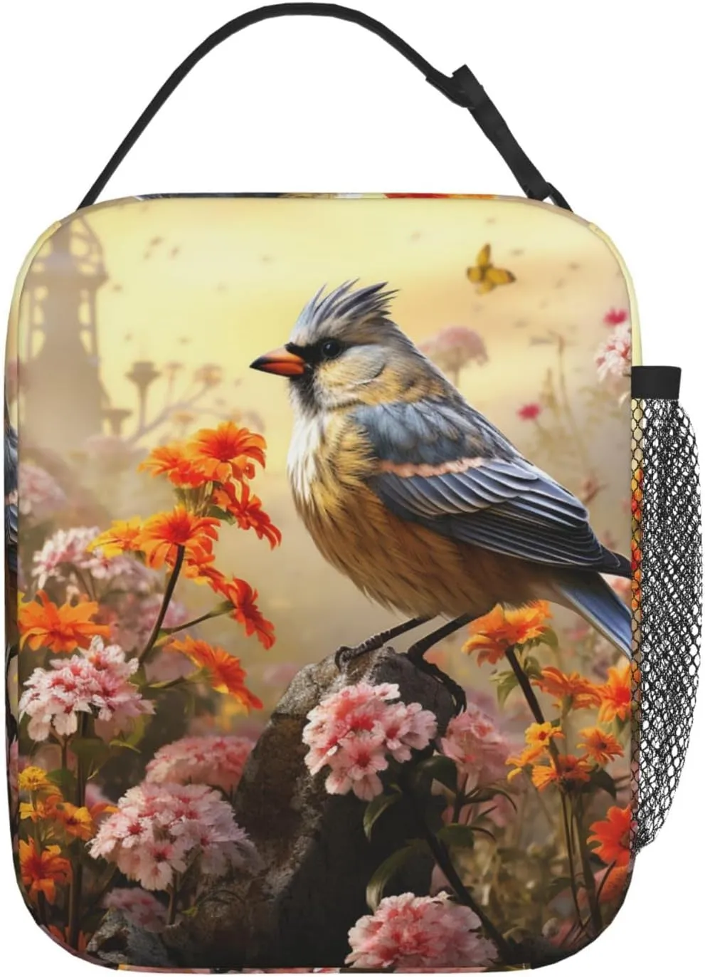 Lunch Bag Lunch Box for Women Men Insulated Lunch bag Sparrow Birds Sing Lunch Tote Bags for Work Office