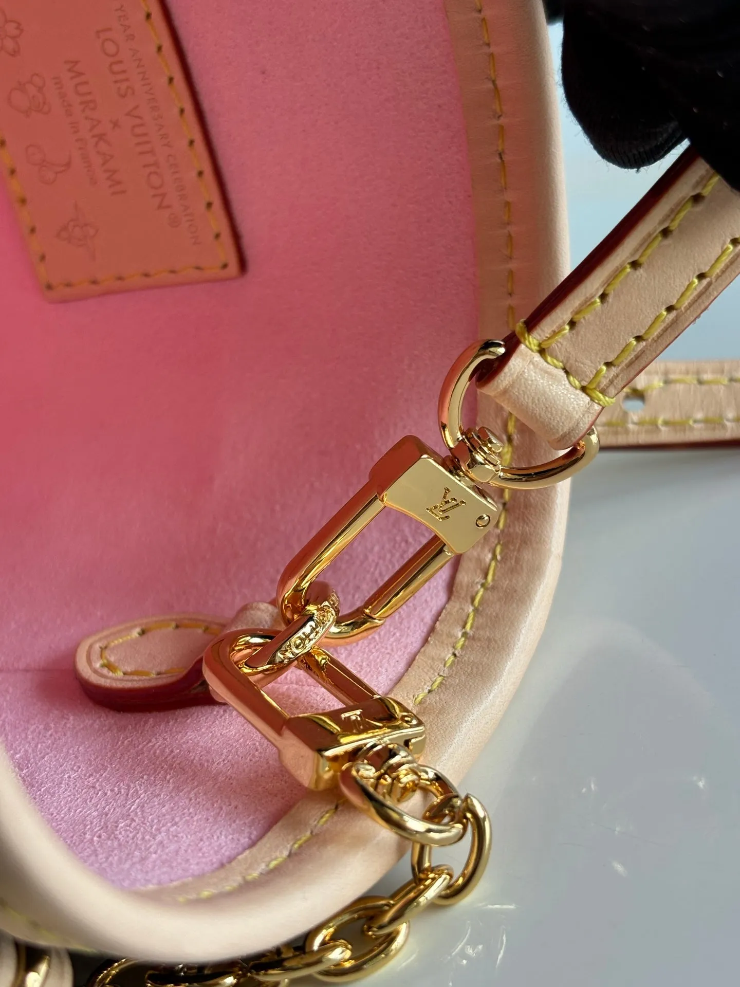 LV x TM Nano Bucket 17cm Sakura Brown Cherry Blossom Monogram Canvas