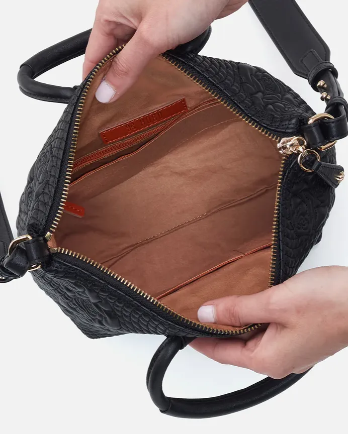 Maggie Medium Crossbody Black Quilted Bag