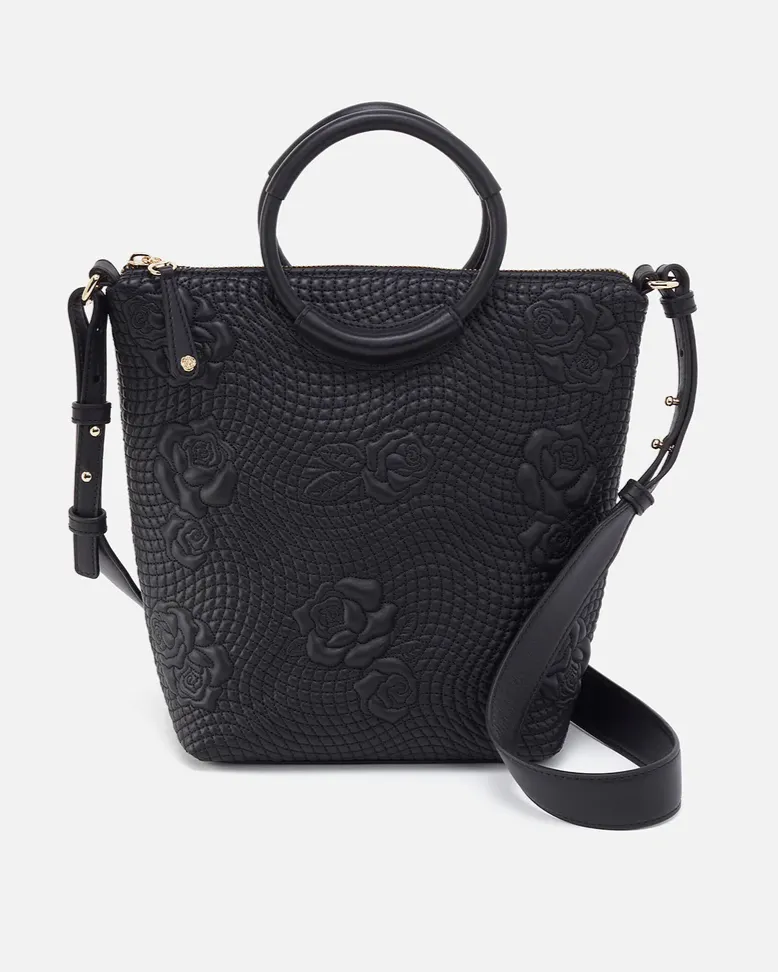 Maggie Medium Crossbody Black Quilted Bag