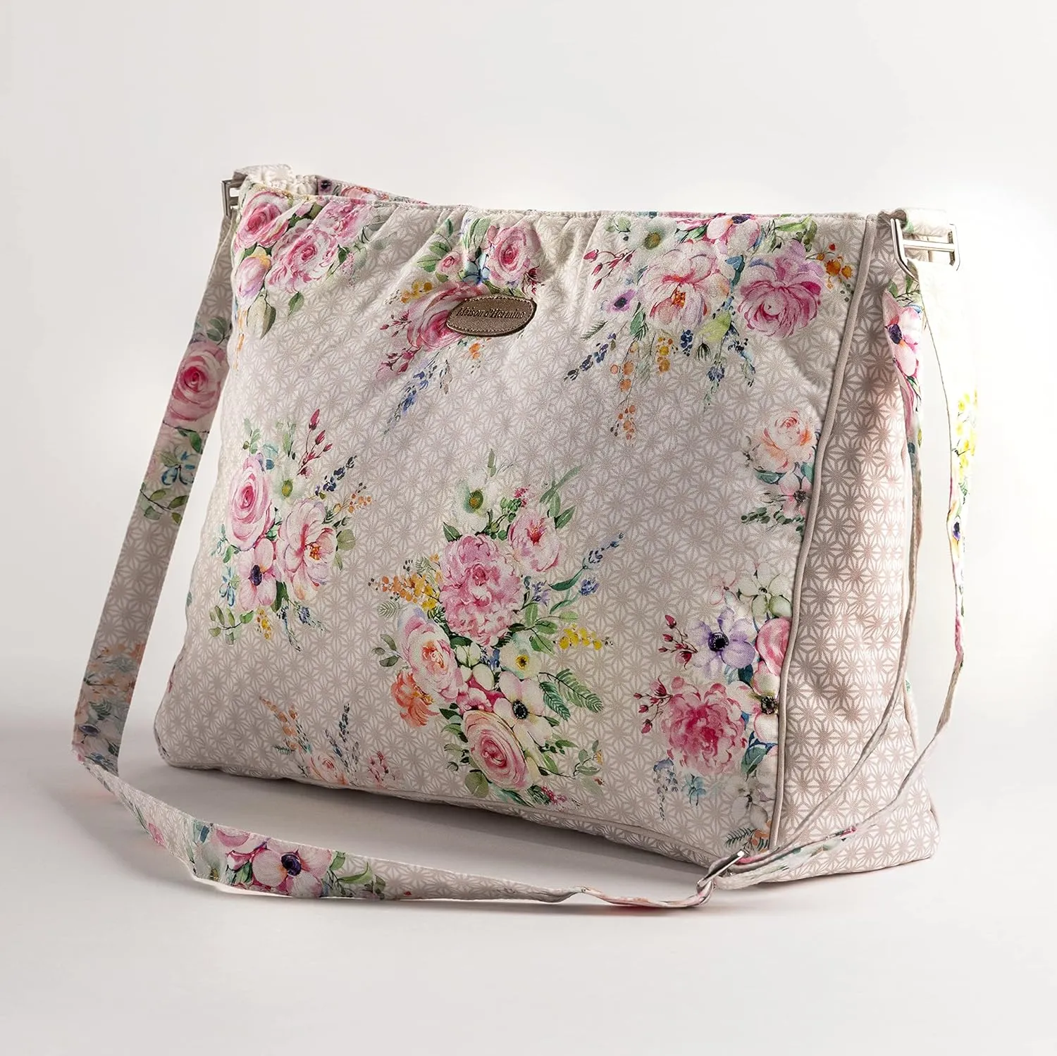 Maison d' Hermine Hand Bag Cotton Adjustable Shoulder Strap Cross Body Bag Tote purse with Zippered & Slip Pockets