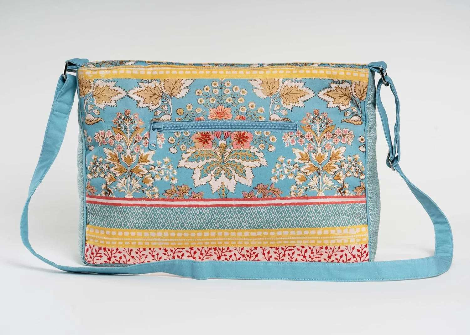 Maison d' Hermine Hand Bag Cotton Adjustable Shoulder Strap Cross Body Bag Tote purse with Zippered & Slip Pockets