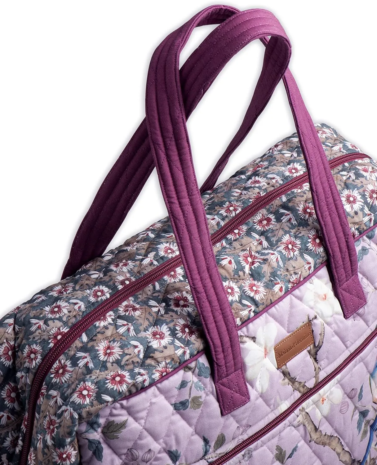 Maison d' Hermine Weekend Bag Cotton Quilted Duffel Overnight Luggage Weekender Gym Bag for Gifts Travel Men Women Business Travellers Family Trip, Osaka