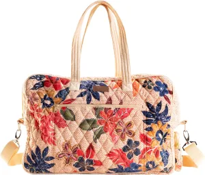 Maison d' Hermine Weekend Bag Cotton Quilted Duffel Overnight Luggage Weekender Gym Bag for Mothers Day Gifts Travel Men Women Business Travellers Family Trip, Kalahari