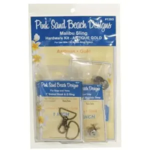 Malibu Sling Hardware Set in Antique Gold