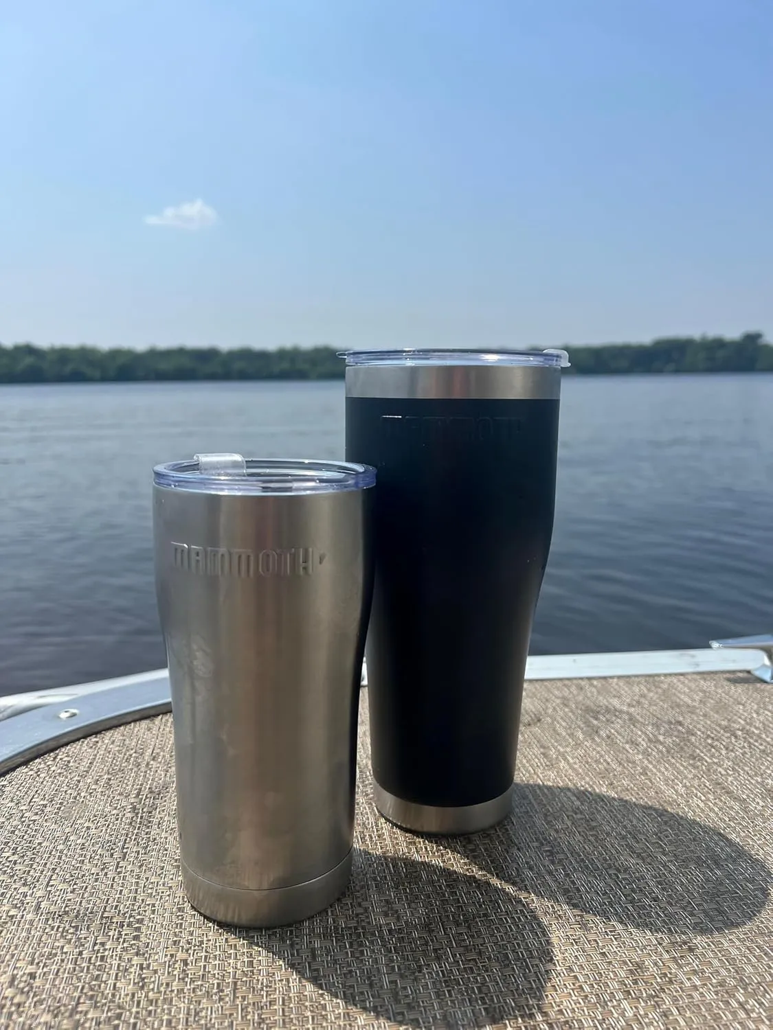 Mammoth Rover 20oz Stainless Steel Tumbler, Double Wall Vacuum Insulated Tumbler with Lid, Great for On The Go, in Dark Blue