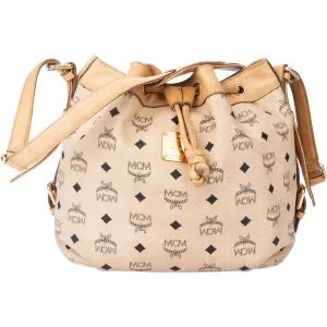 MCM Visetos Monogram Bucket Crossbody Bag