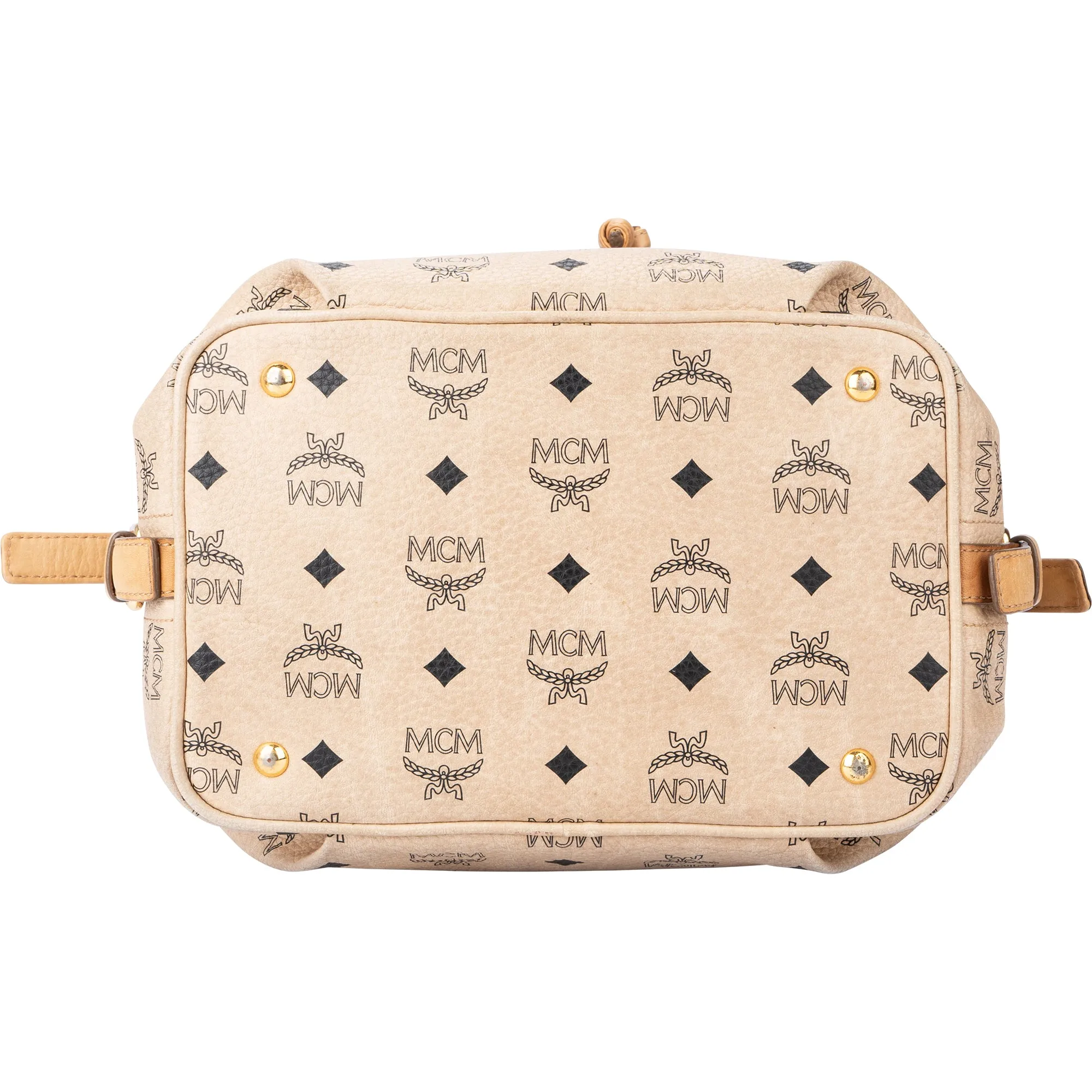 MCM Visetos Monogram Bucket Crossbody Bag