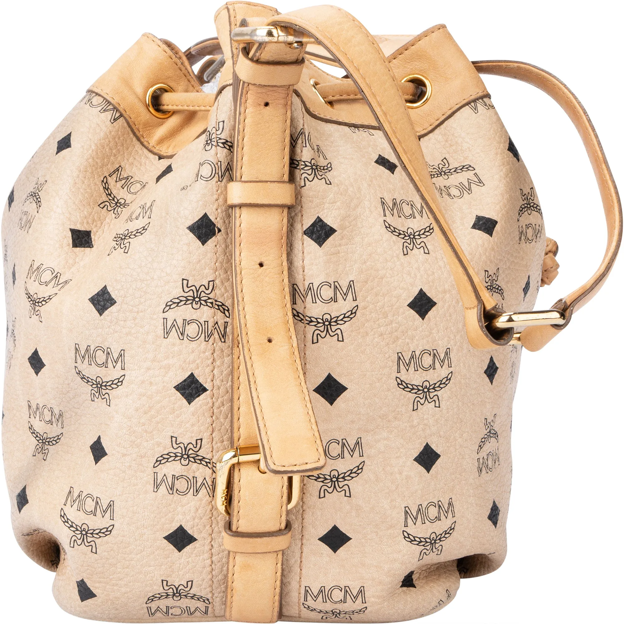 MCM Visetos Monogram Bucket Crossbody Bag