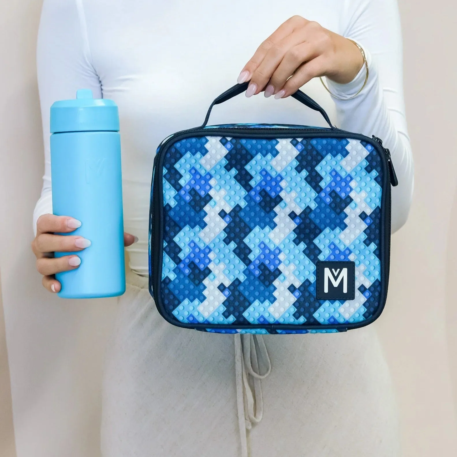 Medium Insulated Lunch Bag (Block Land)