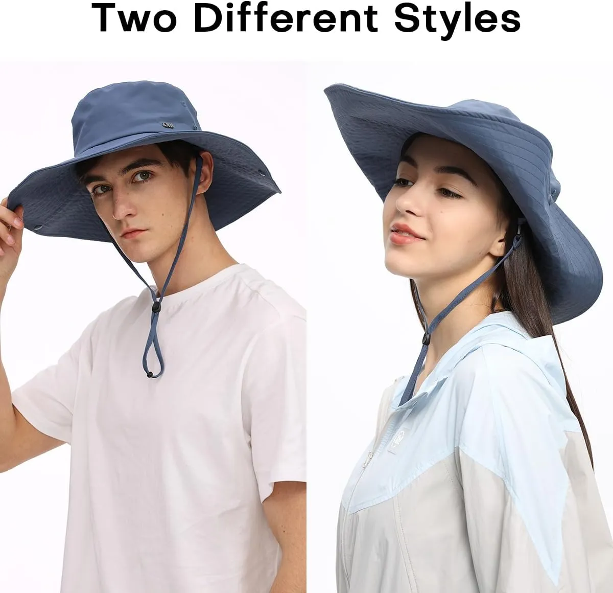 Men Women Foldable Fishing Hat UPF 50  Sun Hats Bucket Boonie Hat for Hiking Garden Safari Beach SNH3M274D