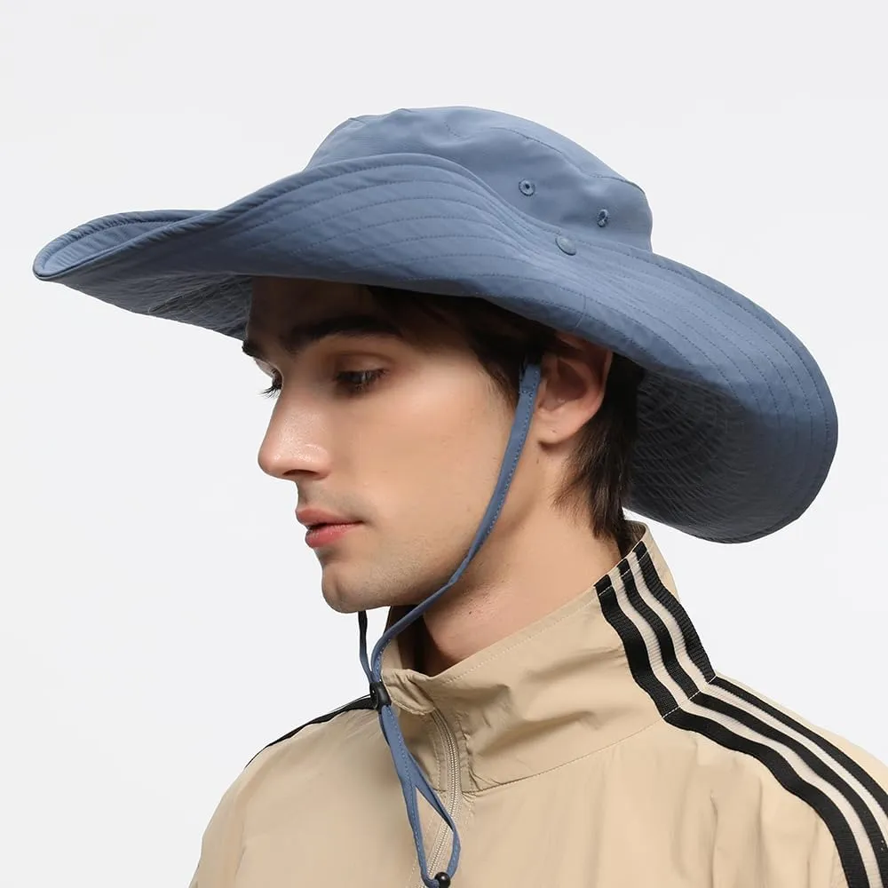 Men Women Foldable Fishing Hat UPF 50  Sun Hats Bucket Boonie Hat for Hiking Garden Safari Beach SNH3M274D
