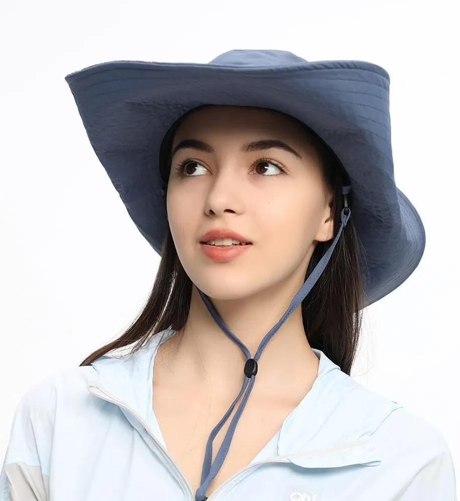 Men Women Foldable Fishing Hat UPF 50  Sun Hats Bucket Boonie Hat for Hiking Garden Safari Beach SNH3M274D