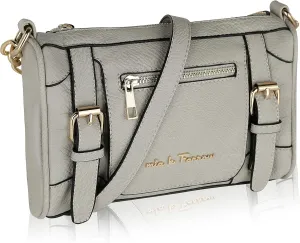 Mia K. Collection Crossbody Bags for Women - Adjustable Strap - Vegan Leather Sling Over the Shoulder Medium Messenger Purse