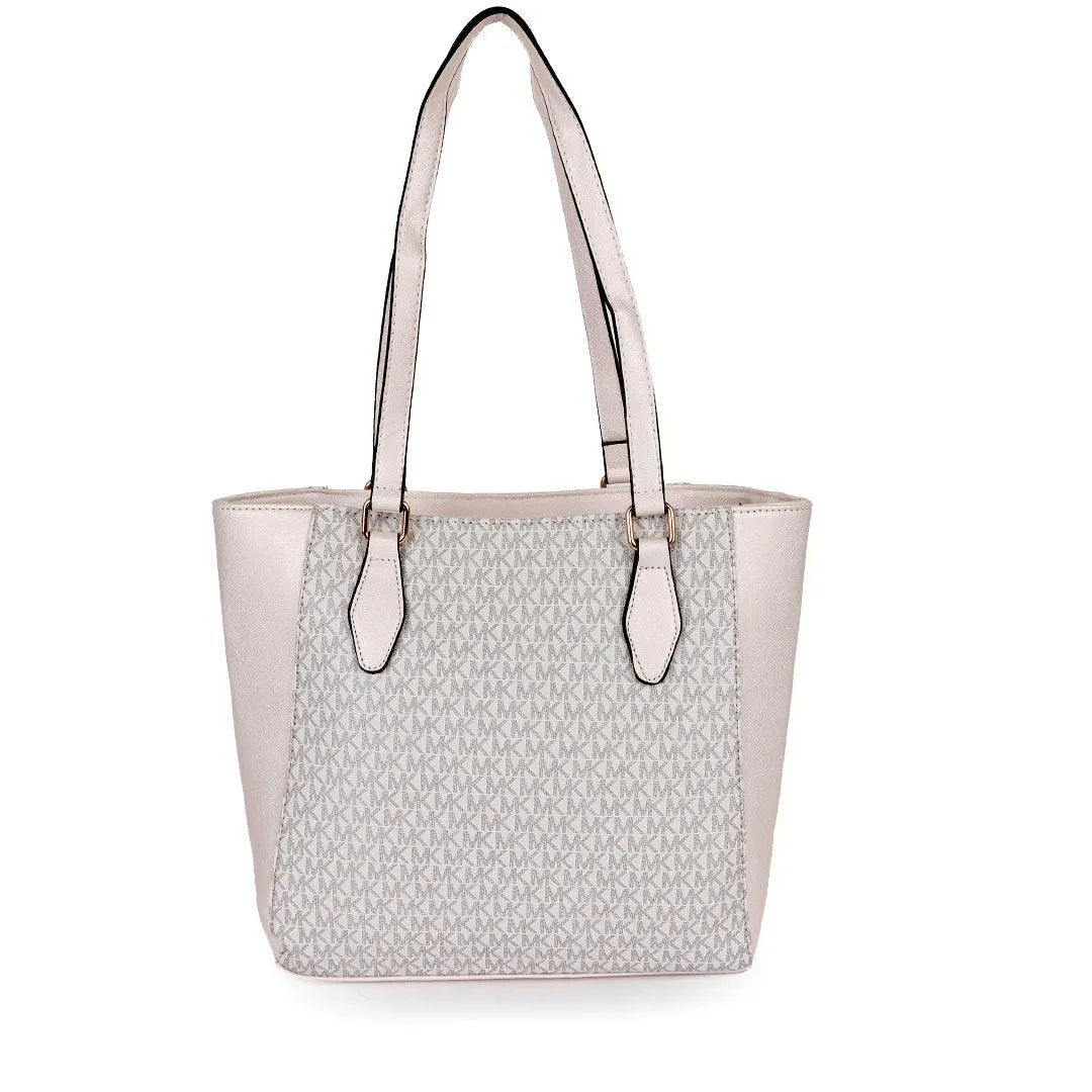 Michael Kors Voyager Tote Bag With Sling-Biege
