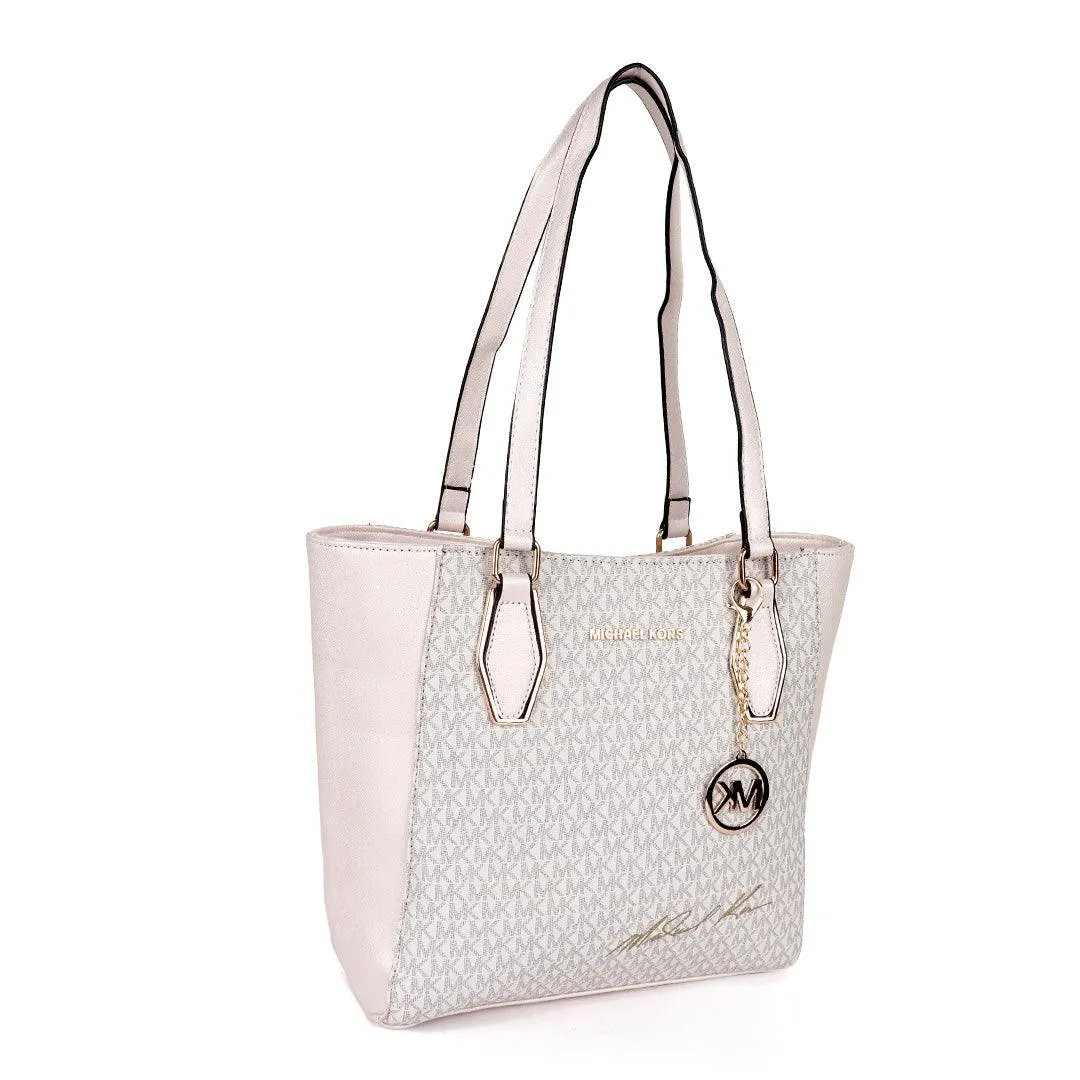 Michael Kors Voyager Tote Bag With Sling-Biege