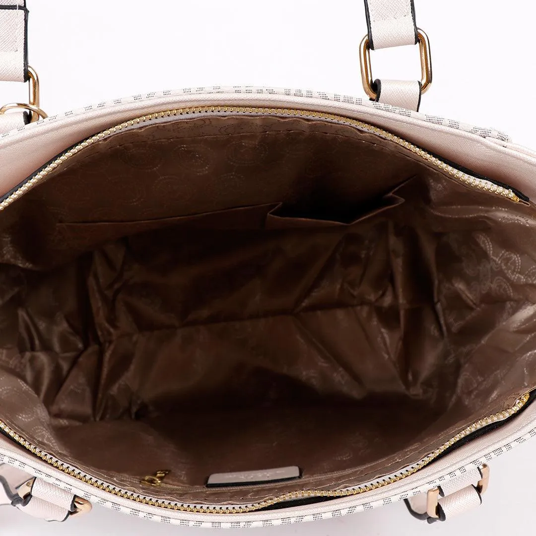 Michael Kors Voyager Tote Bag With Sling-Biege