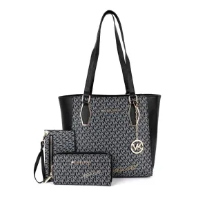 Michael Kors Voyager Tote Bag With Sling-Black