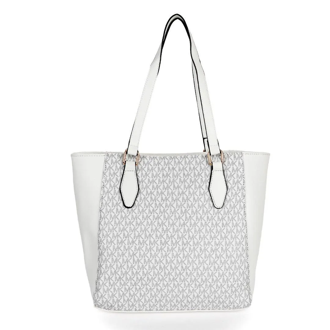 Michael Kors Voyager Tote Bag With Sling-White