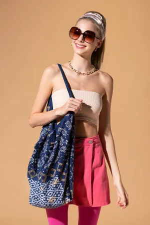 Midnight Paisley Hobo Bag