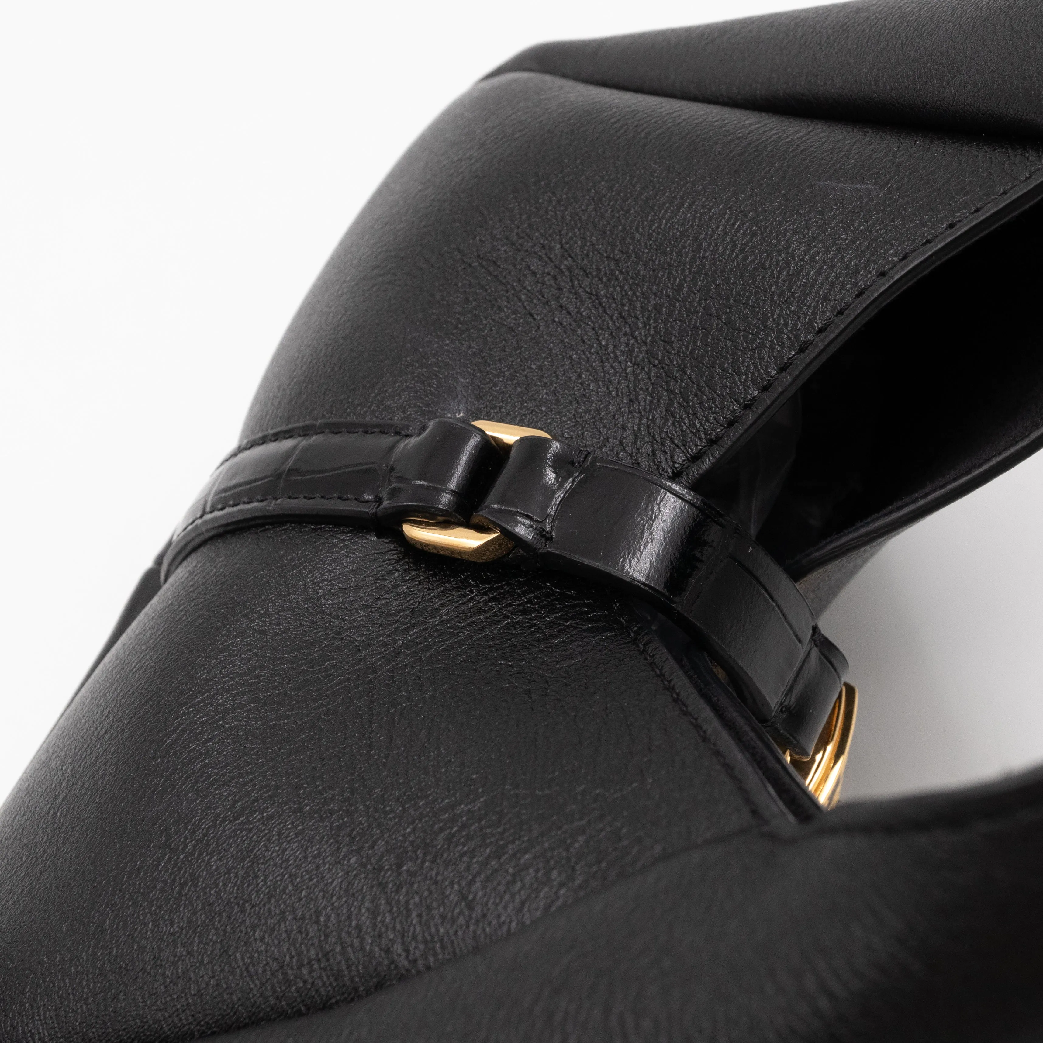 Mini G-Hobo Bag Black Leather