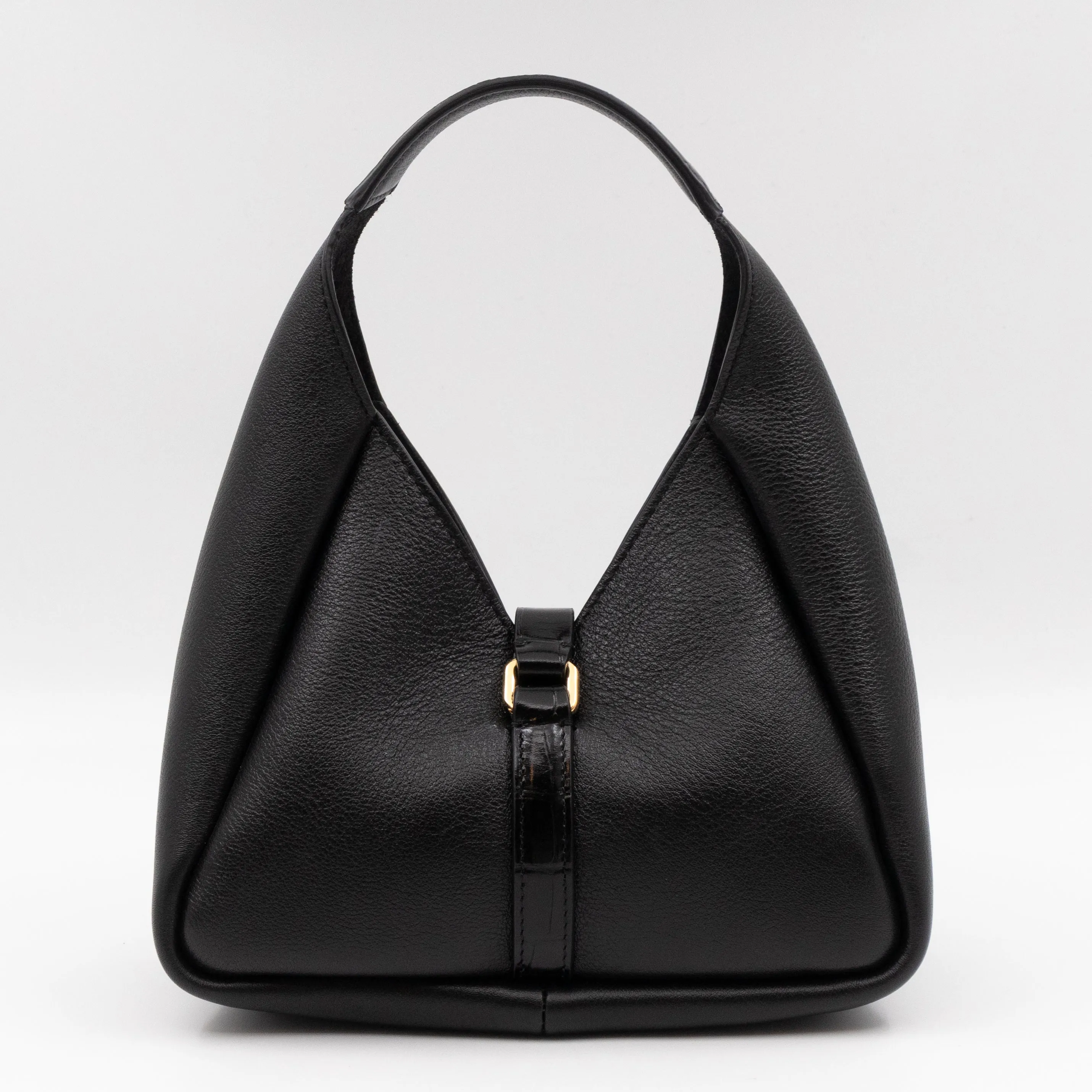 Mini G-Hobo Bag Black Leather
