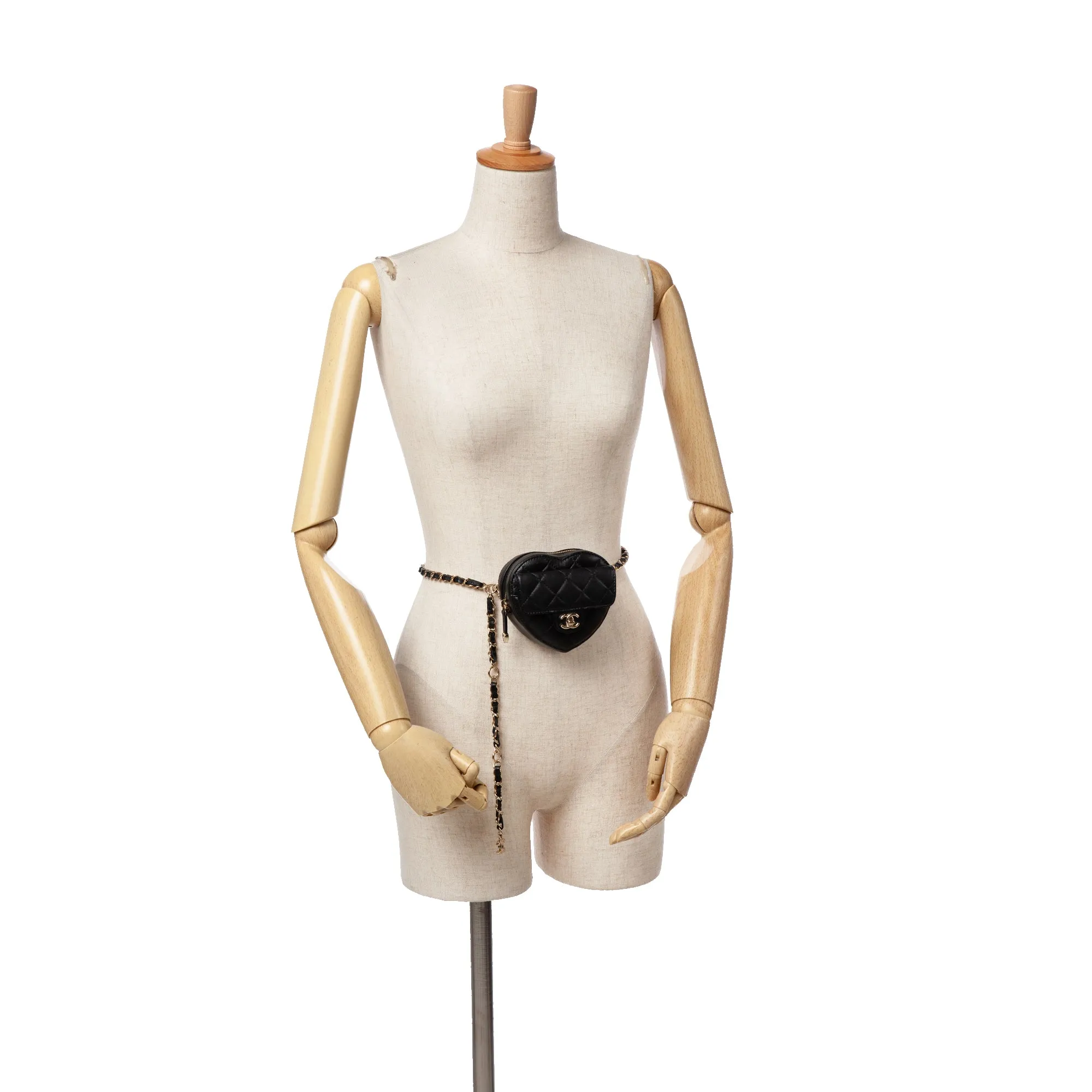 Mini Lambskin CC in Love Heart Belt Bag