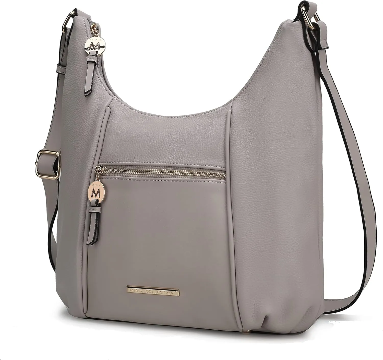 MKF Collection Crossbody Bag for Women – PU Leather Hobo Handbag – Designer Side Messenger Purse, Shoulder Crossover