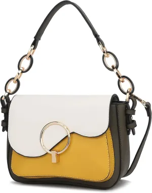 MKF Collection Satchel Bags for Women, Vegan Leather Shoulder bag, Crossbody bag Handbag Purse by Mia K