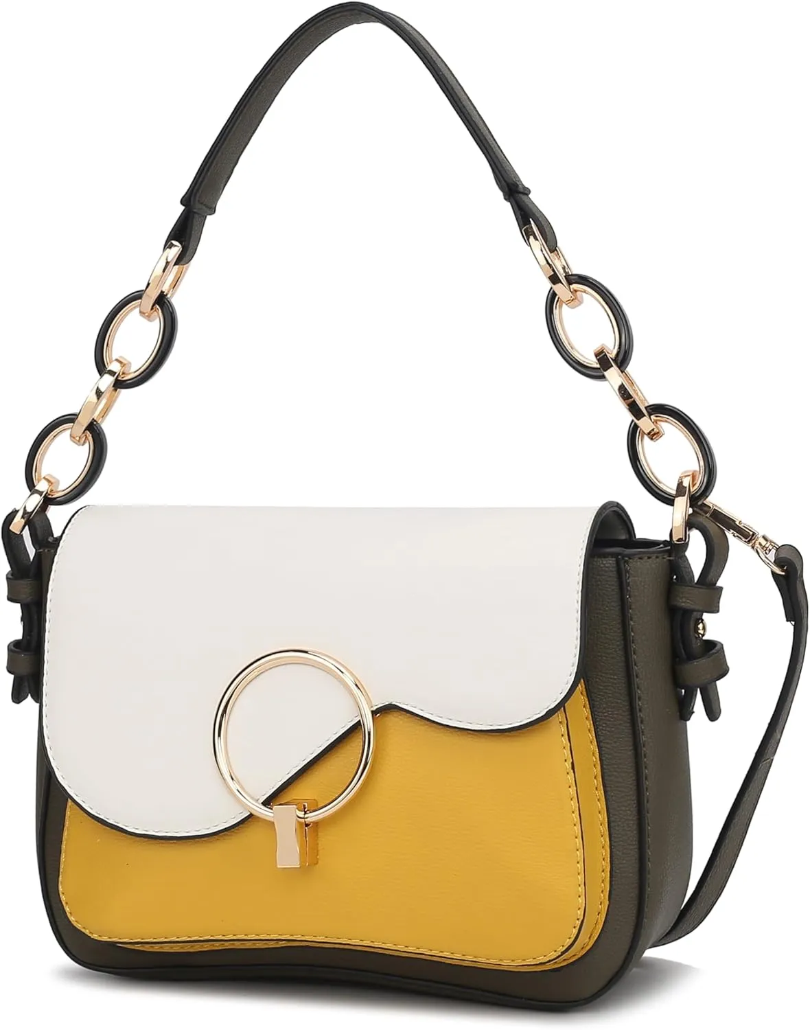 MKF Collection Satchel Bags for Women, Vegan Leather Shoulder bag, Crossbody bag Handbag Purse by Mia K