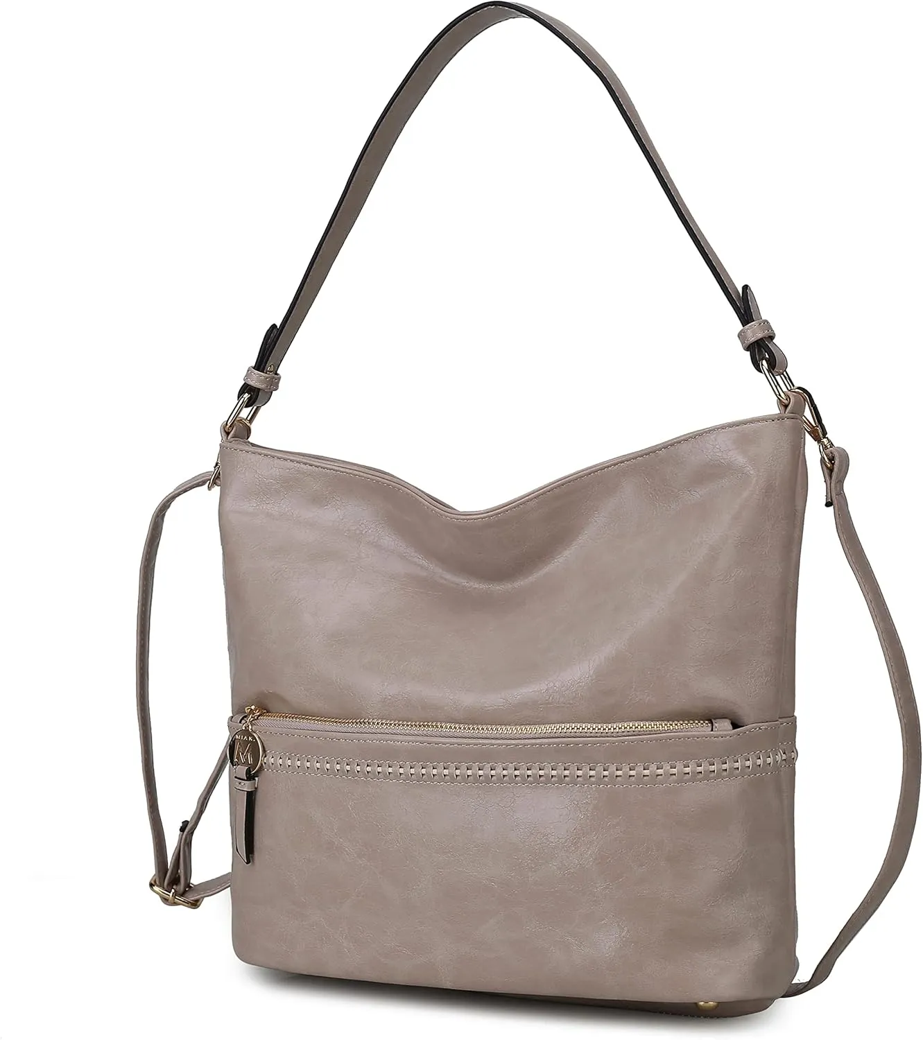 MKF Collection Shoulder Bag for women Vegan Leather Hobo Messenger purse