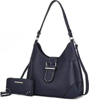 MKF Collection Shoulder bags for women, crossover handbag, Hobo side messenger Bag & Matching Wrislet Wallet