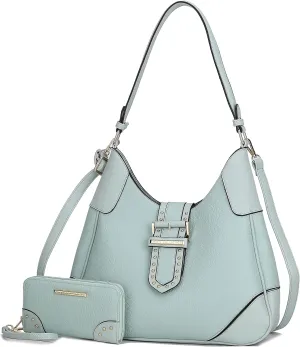 MKF Collection Shoulder bags for women, crossover handbag, Hobo side messenger Bag & Matching Wrislet Wallet