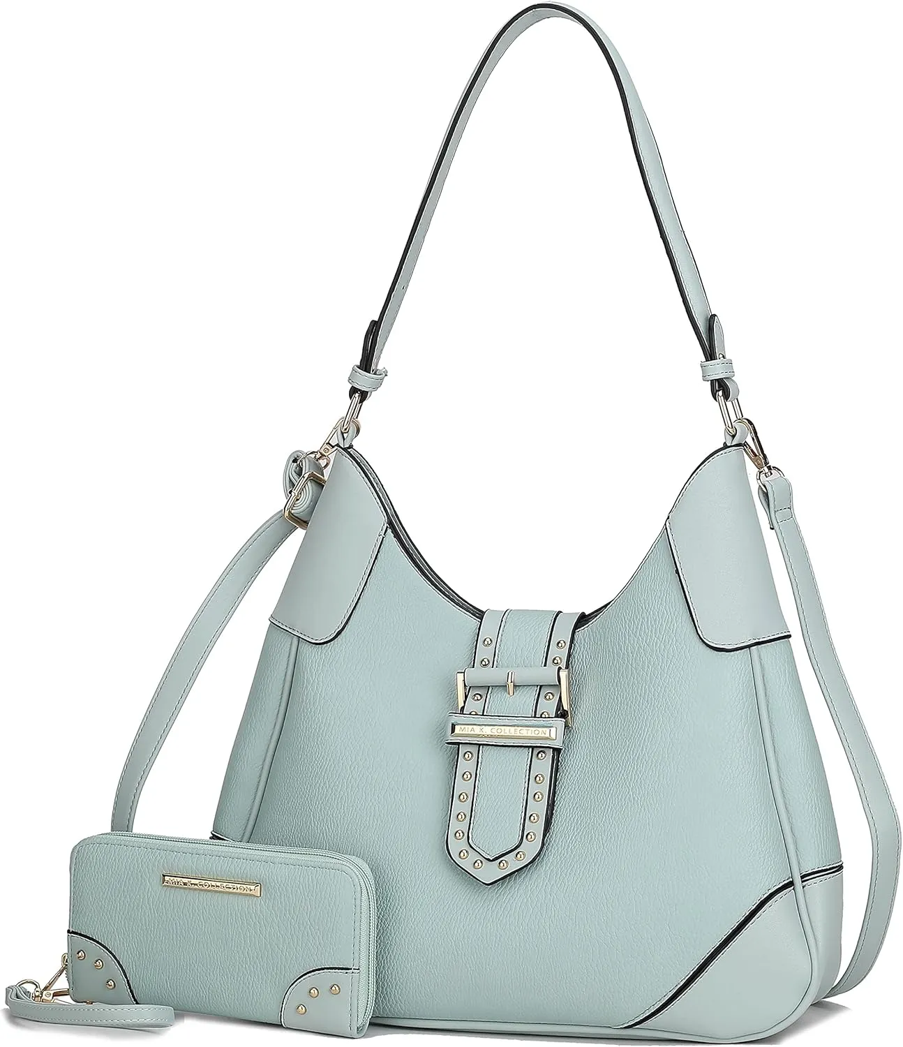 MKF Collection Shoulder bags for women, crossover handbag, Hobo side messenger Bag & Matching Wrislet Wallet