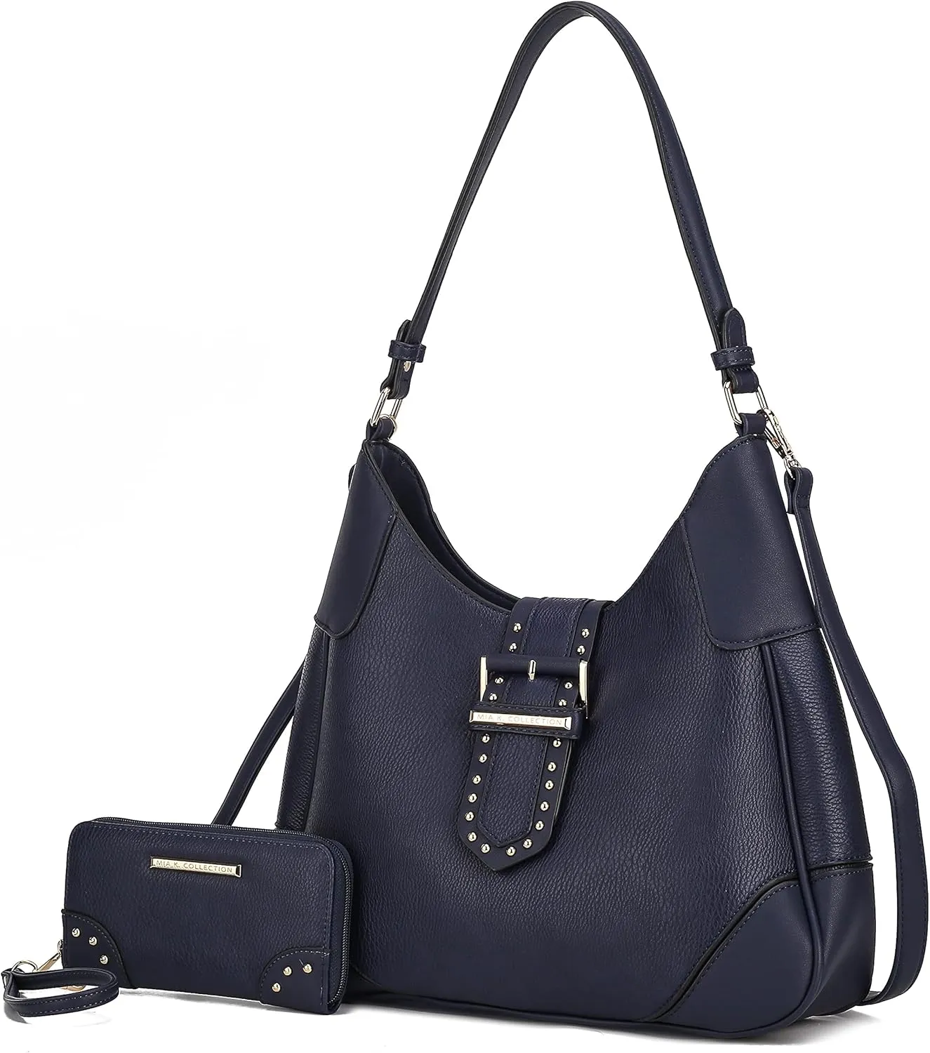 MKF Collection Shoulder bags for women, crossover handbag, Hobo side messenger Bag & Matching Wrislet Wallet