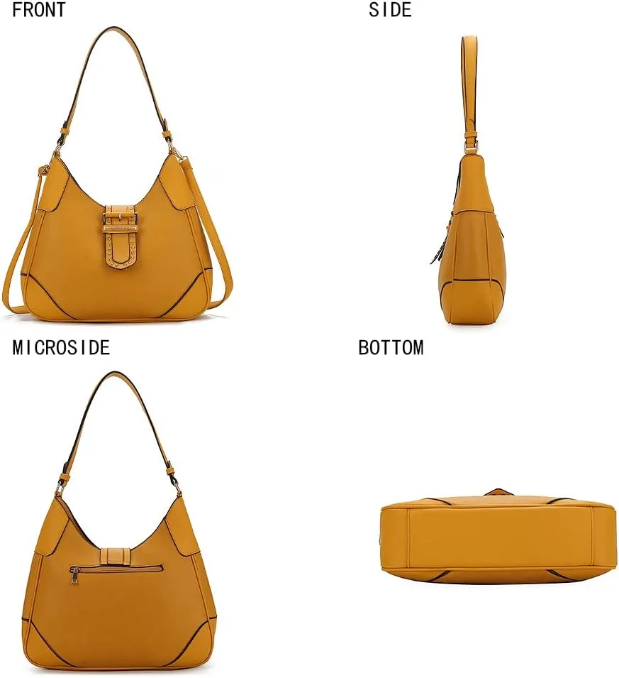 MKF Collection Shoulder bags for women, crossover handbag, Hobo side messenger Bag & Matching Wrislet Wallet