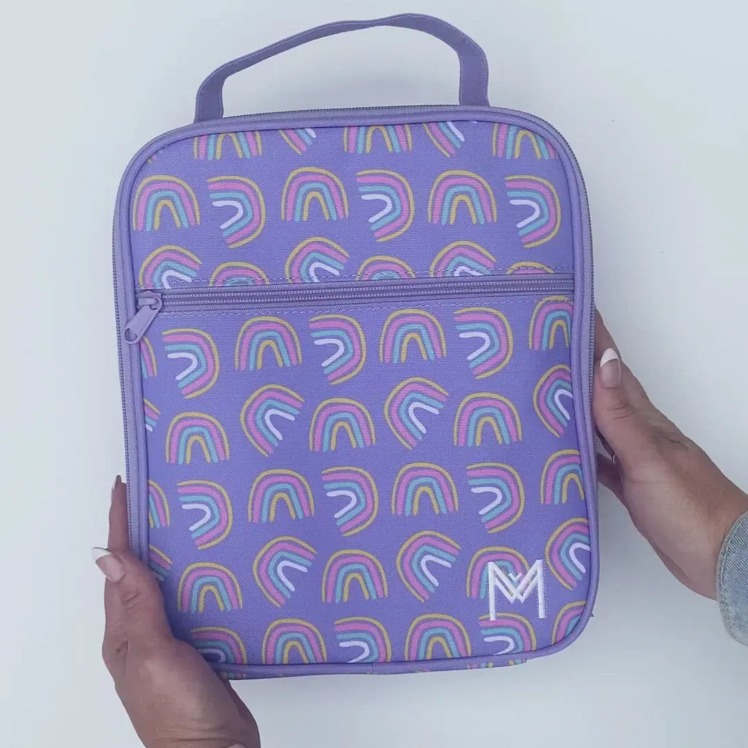 MontiiCo Large Insulated Lunch Bag - Rainbows