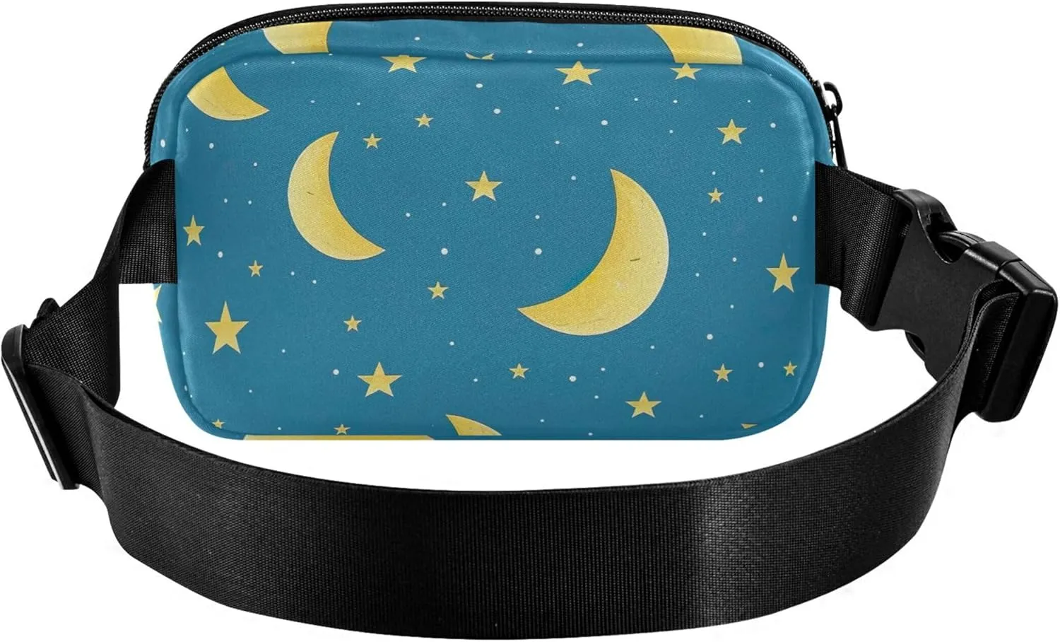Moon Stars Night Blue Women Fanny Pack Waterproof Anti Theft Belt Bag Cute Cross Body Waist Purse