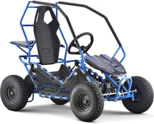 MotoTec Kids Electric Go Kart Maverick 1000w Blue