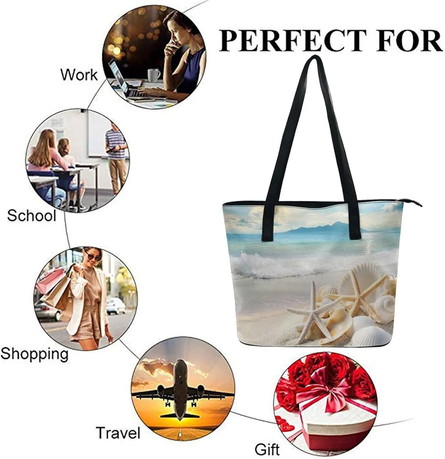 Multifunction Tote Handbags Casual Purse Bags for Women Travel Shoulder Bag